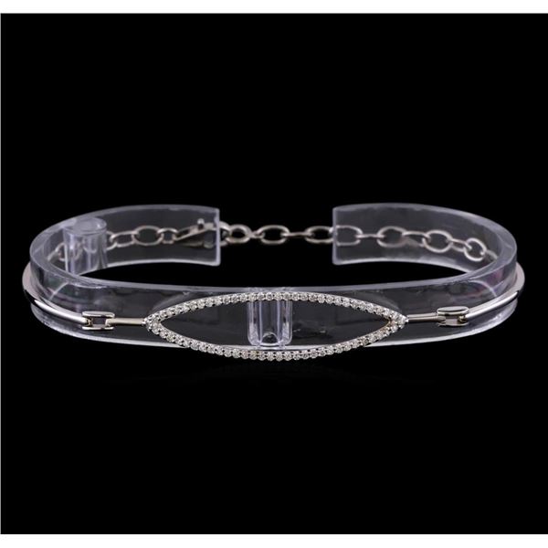 0.40 ctw Diamond Bracelet - 14KT White Gold