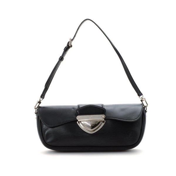 Louis Vuitton Black Epi Leather Pochette Montaigne Shoulder Bag