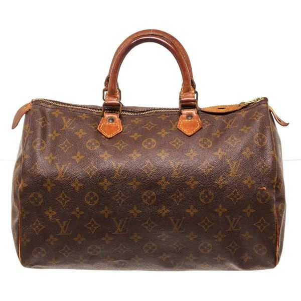 Louis Vuitton Brown Speedy 35cm Satchel Bag