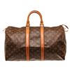 Image 1 : Louis Vuitton Brown Monogram Keepall 45cm Travel Bag