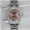 Image 3 : Rolex Ladies Stainless Steel Quickset Salmon Diamond Lugs Jubilee Datejust Wrist