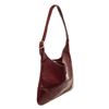 Image 3 : Hermes Amarante Leather Trim Hobo Bag