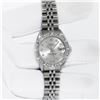 Image 3 : Rolex Ladies Stainless Steel Silver Star Pyramid Diamond Datejust Wristwatch
