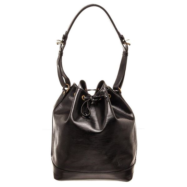 Louis Vuitton Black Epi Leather Noe PM Bucket Bag
