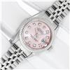 Image 2 : Rolex Ladies 26 Stainless Steel Pink Diamond Oyster Perpetual Datejust Wristwatc