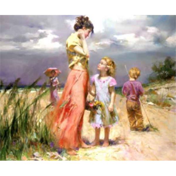 Pino "REMEMBER WHEN 30x36 (Embellished Stretched)"