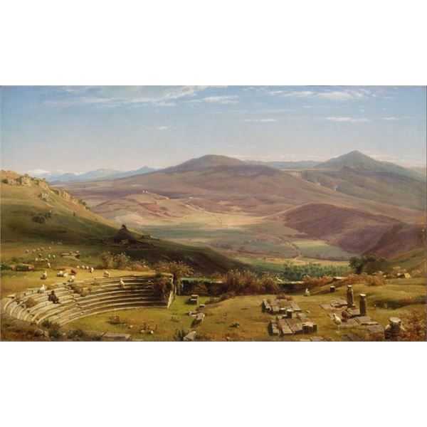 Worthington Whittredge - The Amphitheatre of Albano Mountains