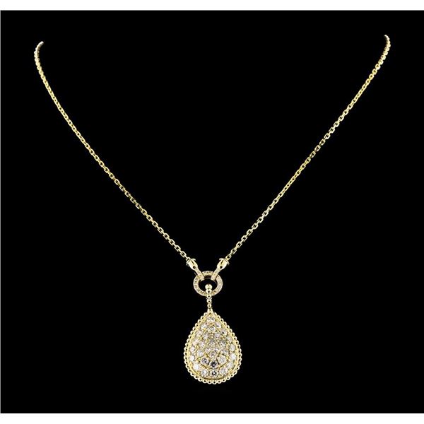3.02 ctw Diamond Necklace - 14KT Yellow Gold