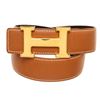 Image 1 : Hermes Brown Leather H 60 Belt