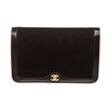 Image 1 : Chanel Black Velvet Clutch Bag