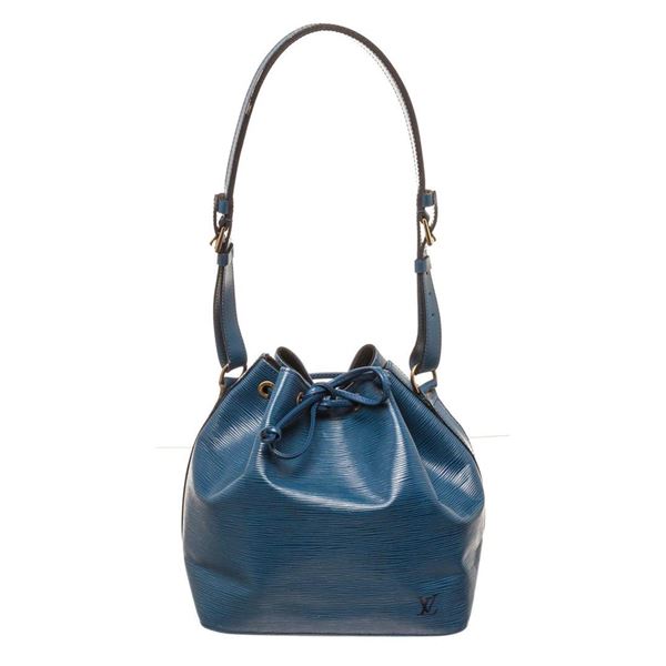 Louis Vuitton Blue Epi leather Noe PM Bucket Bag