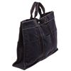 Image 2 : Hermes Navy Canvas Leather Herline GM Tote Bag
