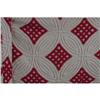 Image 1 : Red & White Chenille Bedspread