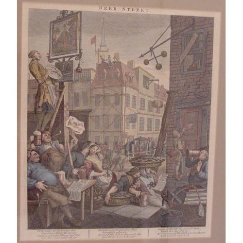 Gin Lane Beer Street Hogarth 1751 Gin Lane Beer Street Hogarth 1751