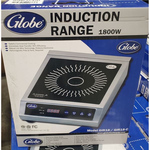 NEW GLOBE 1800 WATT INDUCTION RANGE