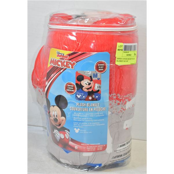 DISNEY JUNIOR MICKEY PLUSH BLANKET 60 X 80"
