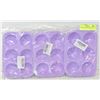 Image 1 : LOT OF 6 SILICONE PURPLE TRAYS