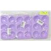 Image 1 : LOT OF 6 SILICONE PURPLE TRAYS