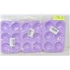 Image 1 : LOT OF 6 SILICONE PURPLE TRAYS