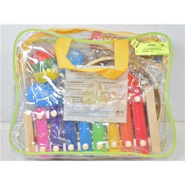 NEW KIDS WOODEN MUSICAL INSTRUNMENT SET