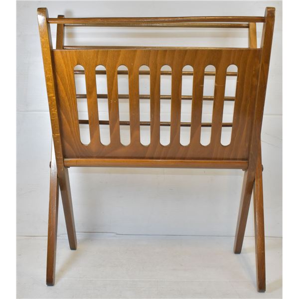 VINTAGE FOLDING MAGAZINE RACK