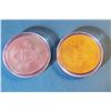 Image 1 : 12)  LOT OF 2 ENCAPSULATED BIT COINS, ONE