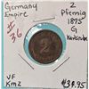 Image 1 : 24)  GERMAN 1875 2 PFENNIG COIN.