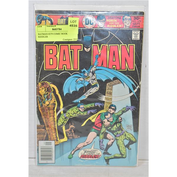 BATMAN #279 COMIC BOOK RIDDLER
