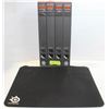 4PK QCK GAMING MOUSE PADS