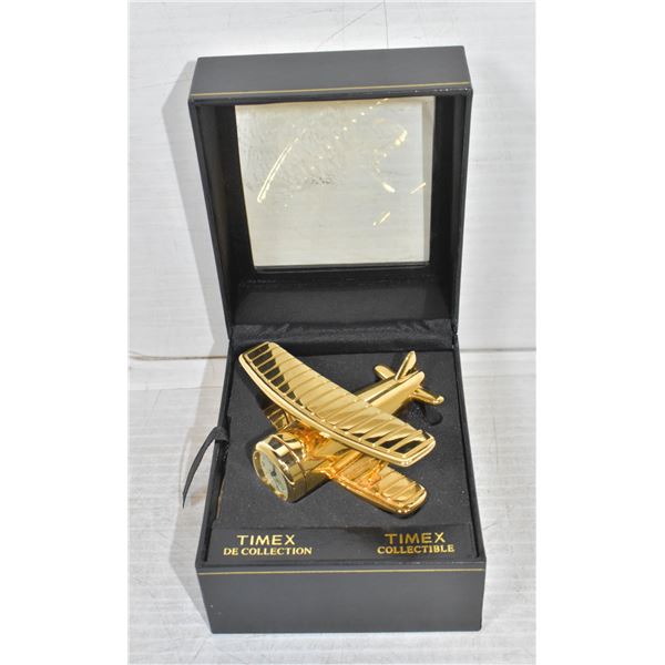 NEW TIMEX MINI AIRPLANE DESK CLOCK