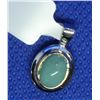 BZ415-172 SILVER EMERALD (1.3CT) PENDANT