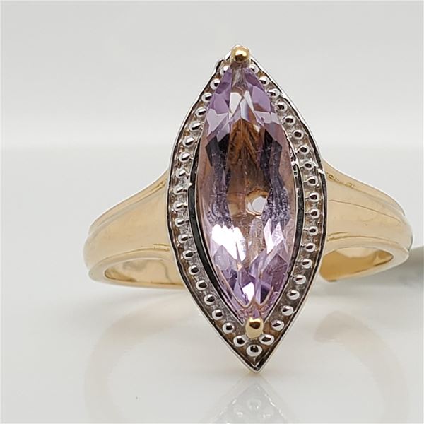 EC129-142 SILVER PINK AMETHYST(2.1CT) RING