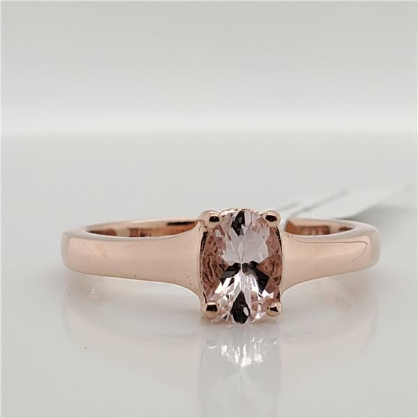 EC129-108 SILVER MORGANITE(0.7CT) RING