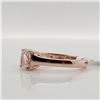 Image 2 : EC129-108 SILVER MORGANITE(0.7CT) RING