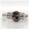 EC129-132 SILVER MYSTIC (1CT) CZ(0.4CT) RING