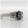 Image 3 : EC129-132 SILVER MYSTIC (1CT) CZ(0.4CT) RING