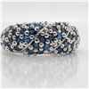 EC129-146 SILVER BLUE SAPPHIRE(1.6CT) RING