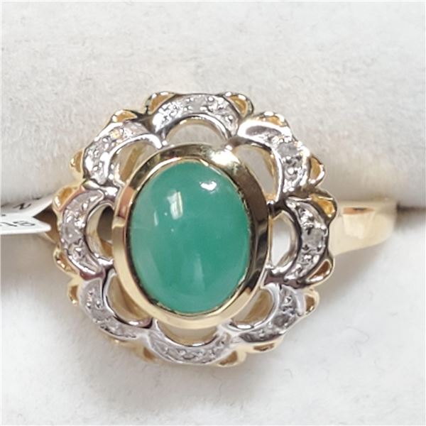 EC129-135 SILVER SAKOTA EMERALD(1.9CT) RING