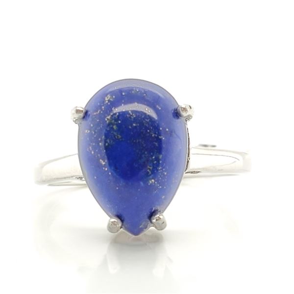 EC129-118 SILVER LAPIS (5.9CT) RING