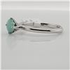 Image 2 : EC129-119 SILVER SAKOTA EMERALD(0.7CT) RING