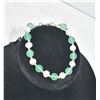 Image 1 : #33-FRESH WATER PEARL & GREEN JADE BRACELET