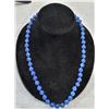 Image 1 : #276-NATURAL BLUE LAPIS LAZULI BEAD NECKLACE 20"