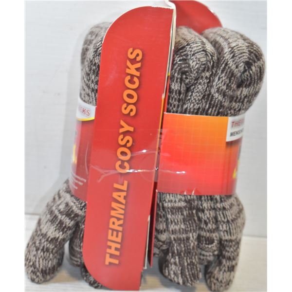 2 PACK HEAT WAVE COZY SLIPPER SOCKS MENS