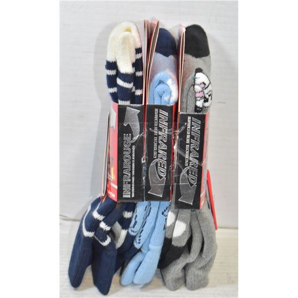 3 PACK HEAT WAVE SOCKS LADIES