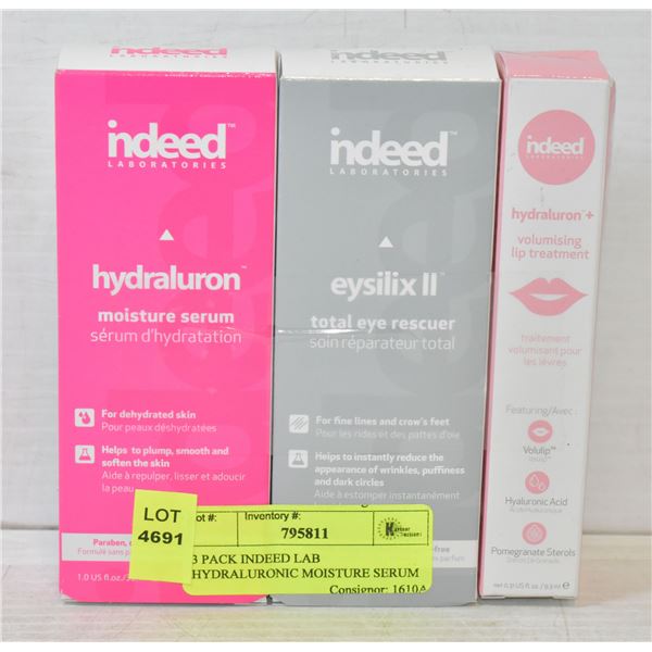 3 PACK INDEED LAB HYDRALURONIC MOISTURE SERUM