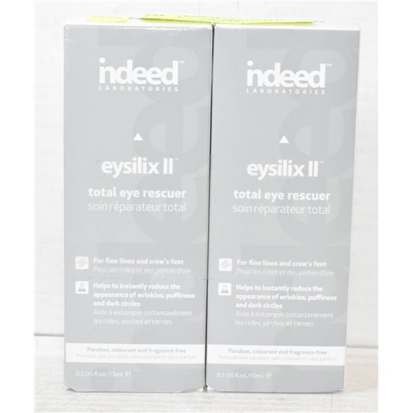 2 PACK INDEED LAB EYSILIX II TOTAL EYE RESCUER.