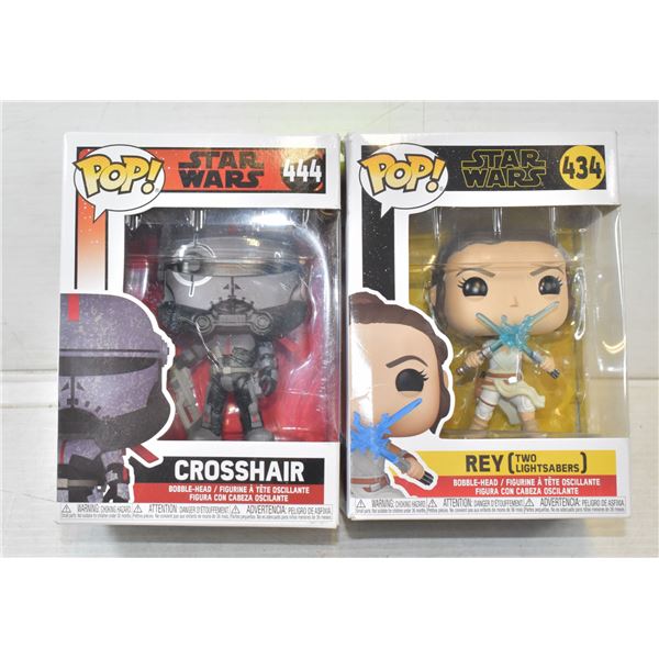 FUNKO POPS STARWARS - CROSSHAIR 444 + REY 434