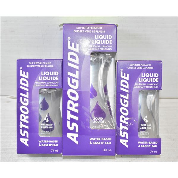 3 ASST ASTROGLIDE LIQUID WATER BASED PERSONAL