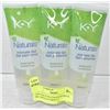 3 PACK K-Y NATURALS INTIMATE GEL GENTLE FORMULA