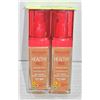 2 PACK BOURJOIS HEALTHY MIX FOUNDATION #59 AMBER
